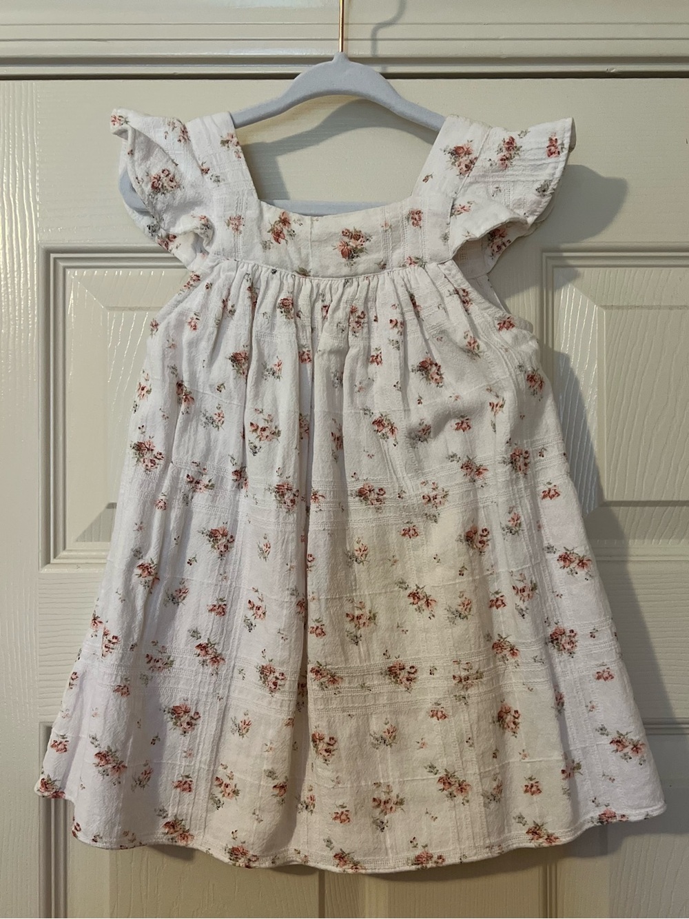 Jamie Kay White Dress with Pink Floral Print